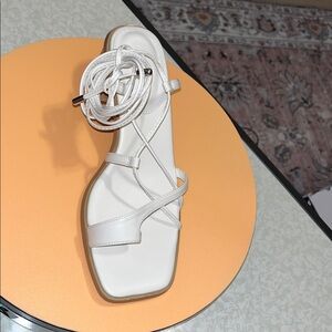 White Strappy Sandals Size 7